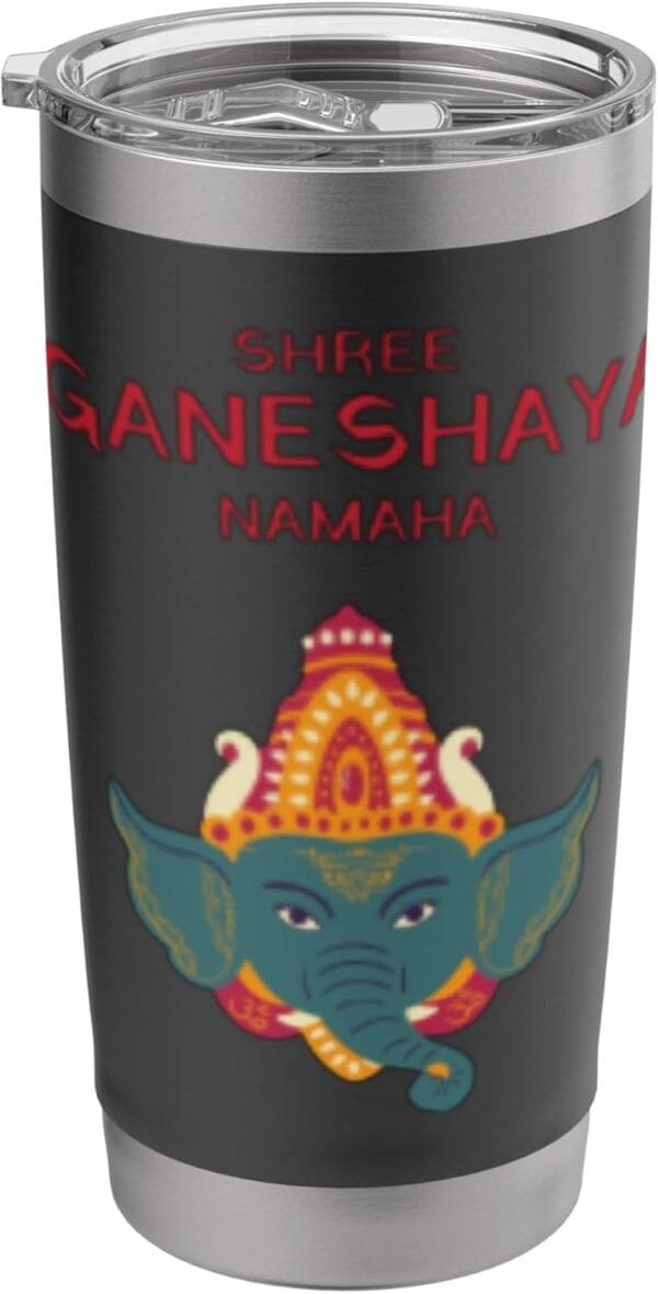 Ganapati, Ganesh, Shree Ganeshaya Namaha Ganeshotsav Puja TUMBLER (USA)