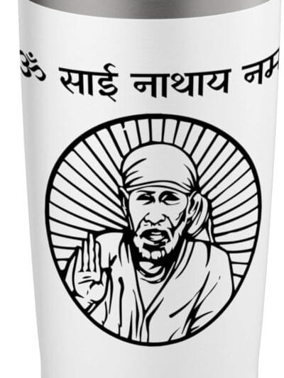 Sai Baba of Shirdi Blessing God Om Sai Nathaya Namaha Hindi TUMBLER (USA)