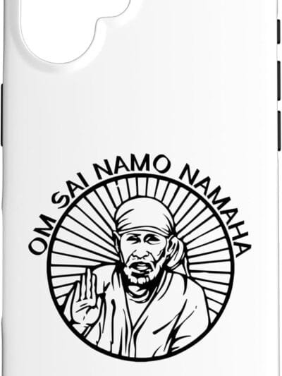Sai Baba of Shirdi Blessing God Hindu Puja Om Sai Namo Namah iPhone Cases (USA)