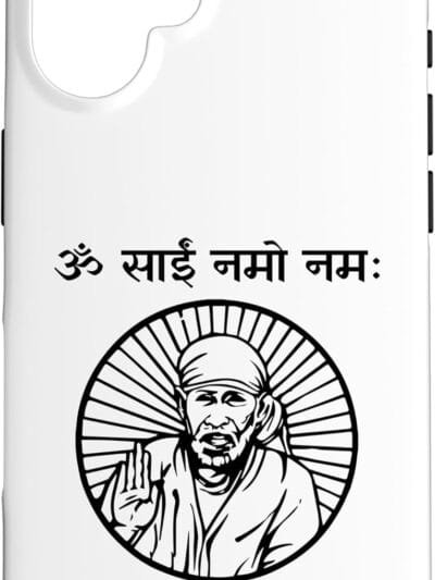 Sai Baba of Shirdi Blessing God  Om Sai Namo Namaha Sanskrit iPhone Cases (Germany)