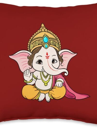 Ganapati, Ganesh, Ganeshotsav Puja Throw Pillow (USA)