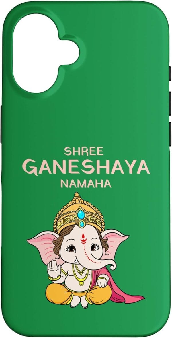 Ganapati, Ganesh, Shree Ganeshaya Namaha Ganeshotsav Puja iPhone Cases (UK)