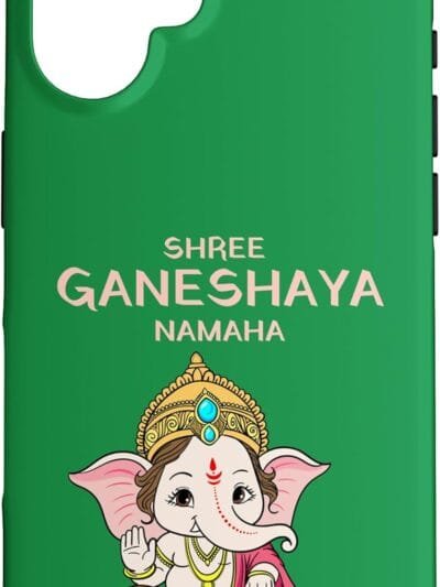 Ganapati, Ganesh, Shree Ganeshaya Namaha Ganeshotsav Puja iPhone Cases (Germany)