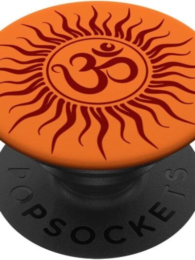 Hinduism Om, Sacred Pooja Hindu Temple PopSocket (France)