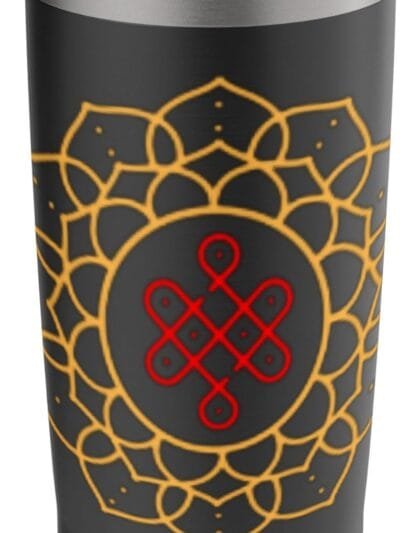 Diwali Pooja, Deepawali, Hindu Rangoli Mandala Art TUMBLER (USA)