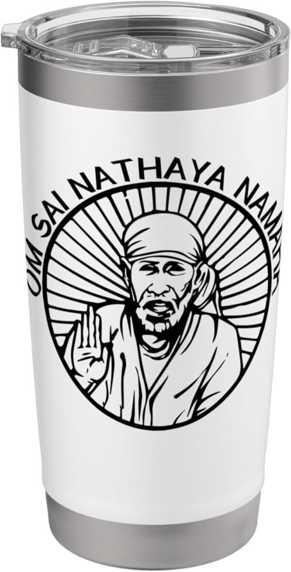 Sai Baba of Shirdi Blessing God Hindu Om Sai Nathaya Namaha TUMBLER (USA)