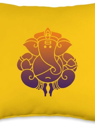 Ganapati, Ganesh, Ganeshotsav Puja Throw Pillow (USA)