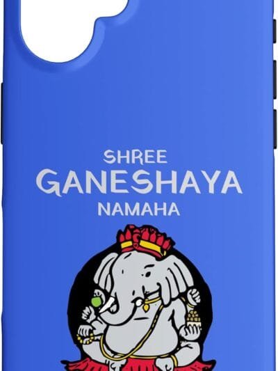 Ganapati, Ganesh, Shree Ganeshaya Namaha Ganeshotsav Puja iPhone Cases (Italy)
