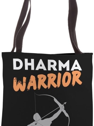 Dharma Warrior - Inspiring Hindu Spiritual, Cultural Tote Bag (USA)