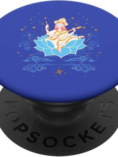 Regalo di nozze indù per artisti indiani Goddess Saraswati Mata PopSocket (Italy)