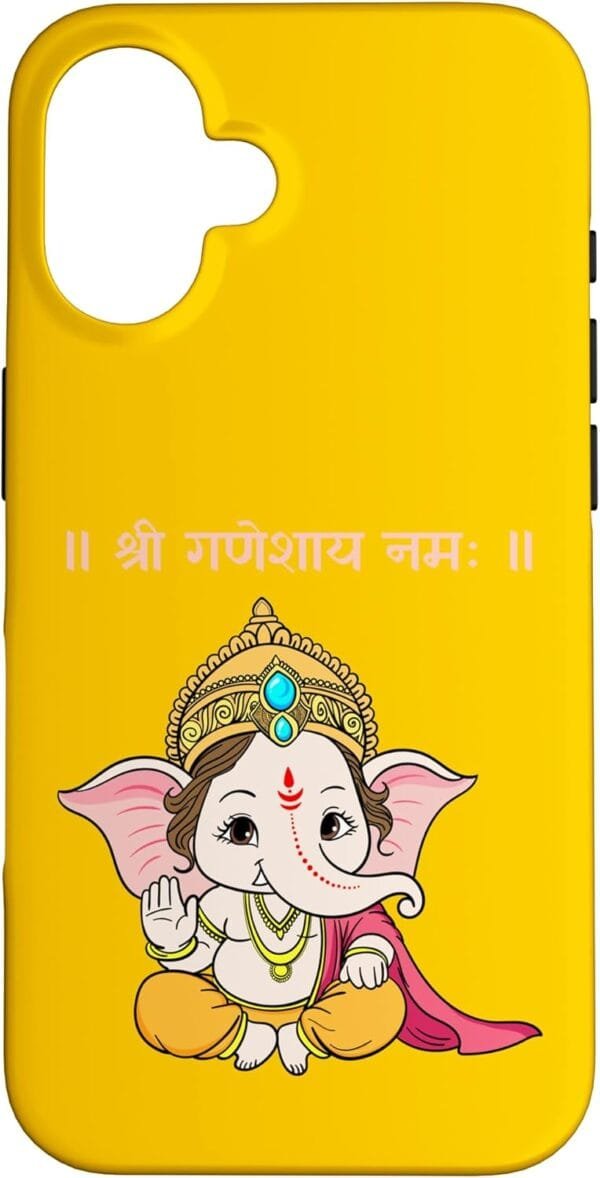 Ganapati, Ganesh, Shree Ganeshaya Namaha Sanskrit Puja iPhone Cases (Japan)
