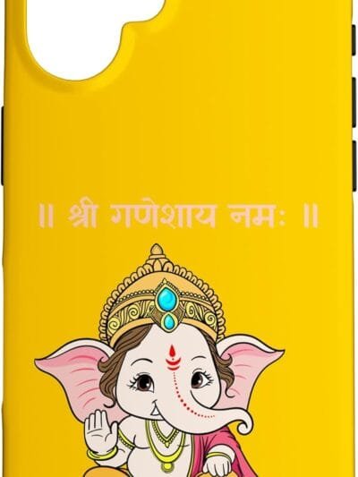 Ganapati, Ganesh, Shree Ganeshaya Namaha Sanskrit Puja iPhone Cases (Italy)