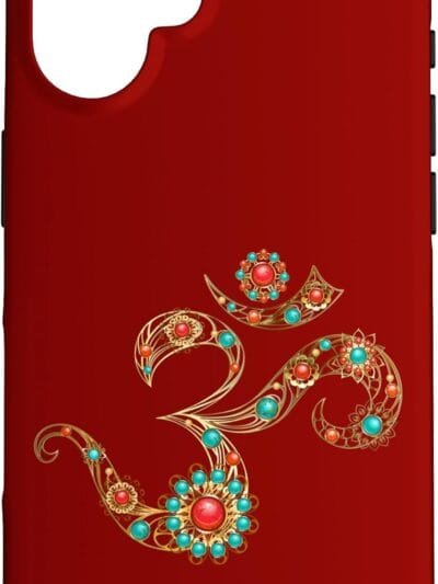 Hinduism Om, Sacred Pooja Hindu Temple iPhone Cases (Germany)