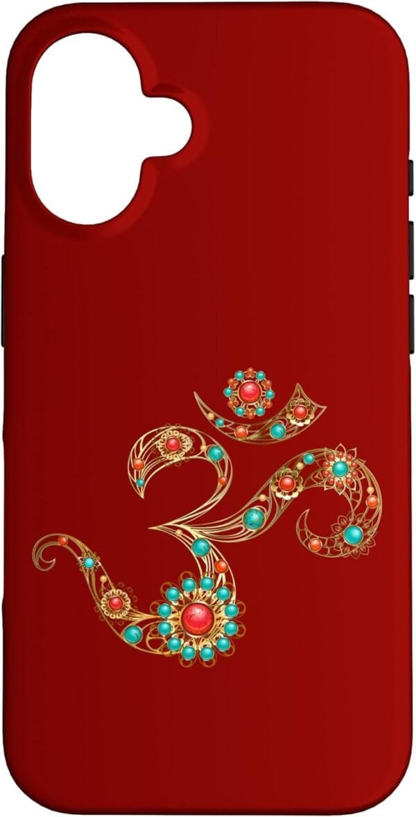 Hinduism Om, Sacred Pooja Hindu Temple iPhone Cases (Germany)