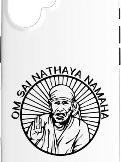 Sai Baba of Shirdi Blessing God Hindu Om Sai Nathaya Namaha iPhone Cases (France)