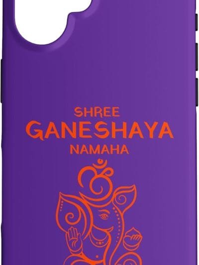 Ganapati, Ganesh, Shree Ganeshaya Namaha Om Ganeshotsav Puja iPhone Cases (Italy)