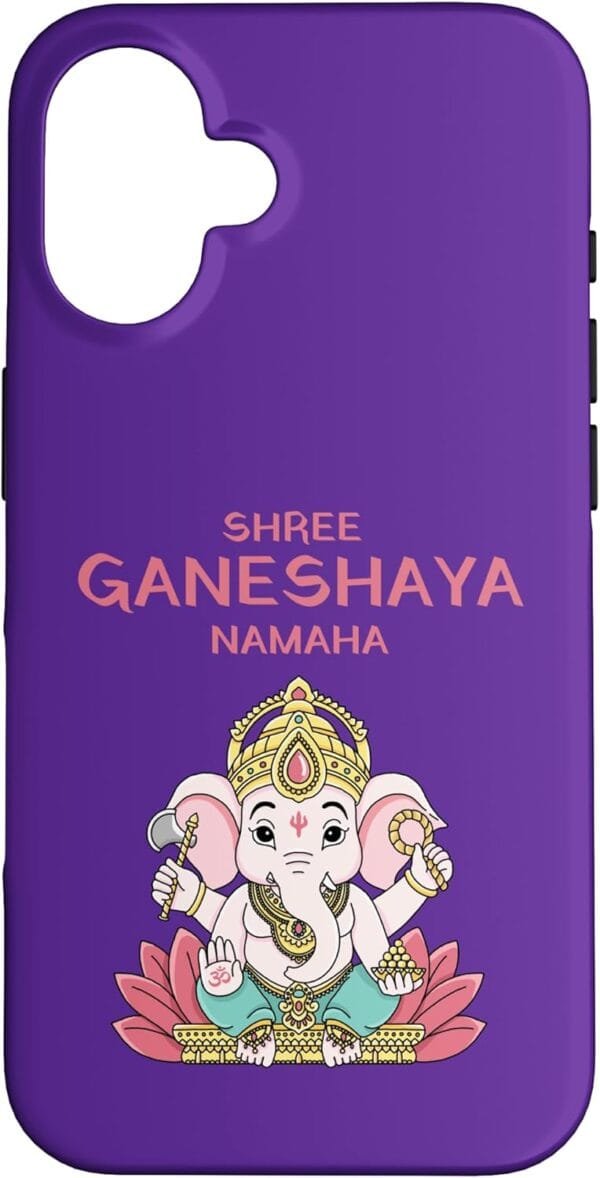 Ganapati, Ganesh, Shree Ganeshaya Namaha Ganeshotsav Puja iPhone Cases (Spain)