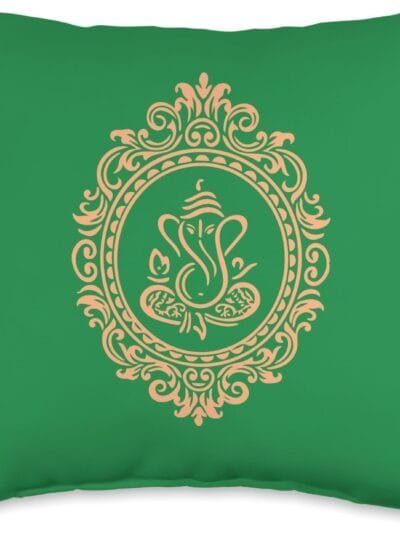 Ganapati, Ganesh, Puja Throw Pillow (USA)