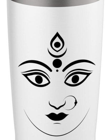 Durga Mata, Navratri Indian Goddess Face Pooja TUMBLER (USA)