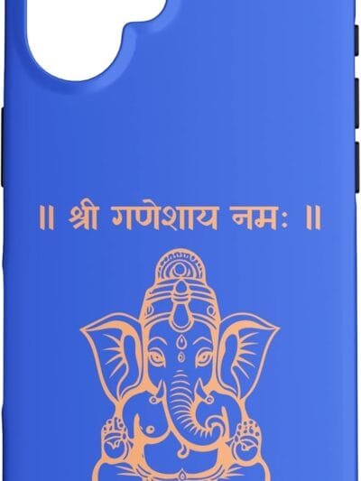 Ganapati, Ganesh, Shree Ganeshaya Namaha Sanskrit Puja iPhone Cases (Japan)