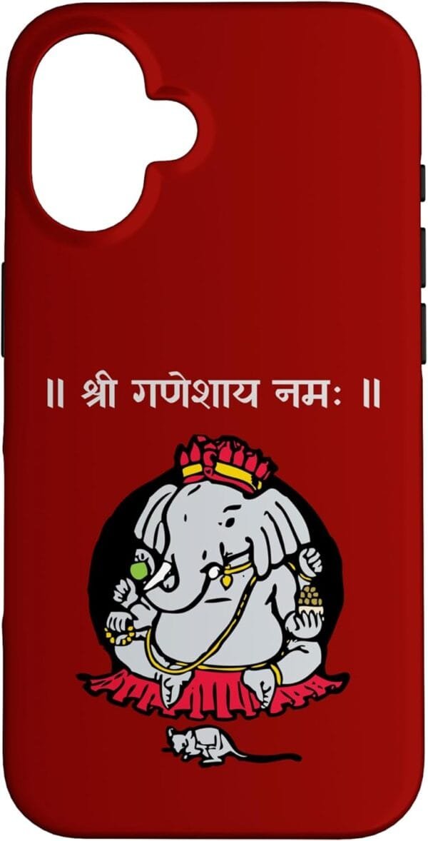 Ganapati, Ganesh, Shree Ganeshaya Namaha Sanskrit Puja iPhone Cases (Japan)