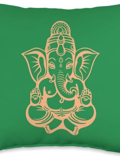 Ganapati, Ganesh, Ganeshotsav Puja Throw Pillow (USA)