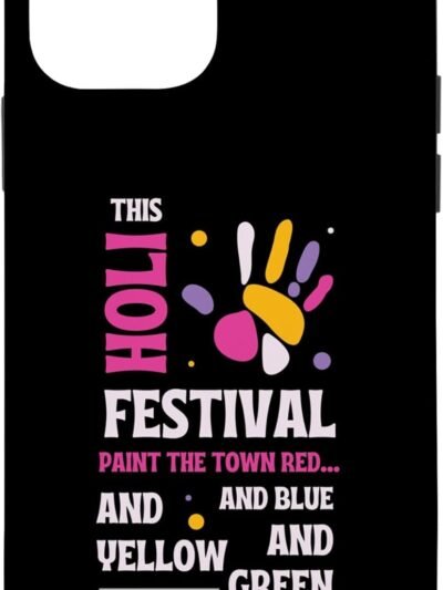 This Holi, Paint The Town レッド/ブルー/イエロー/グリーン - インディアン iPhone Cases (Japan)