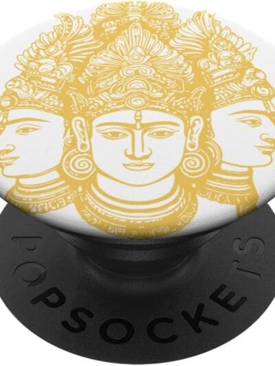 Hinduism Trimurti, Sacred Pooja Hindu Temple PopSocket (USA)