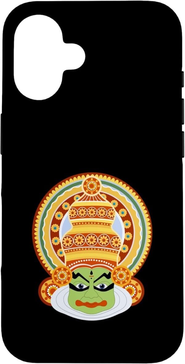 Hinduism Kathakali Dancer Face Kerala Onam Hindu Temple Puja iPhone Cases (USA)