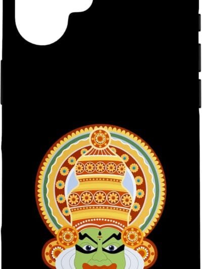 Hinduism Kathakali Dancer Face Kerala Onam Hindu Temple Puja iPhone Cases (UK)