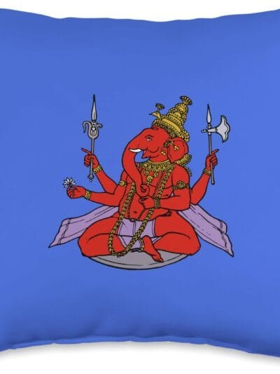 Ganapati, Ganesh, Ganeshotsav Puja Throw Pillow (USA)