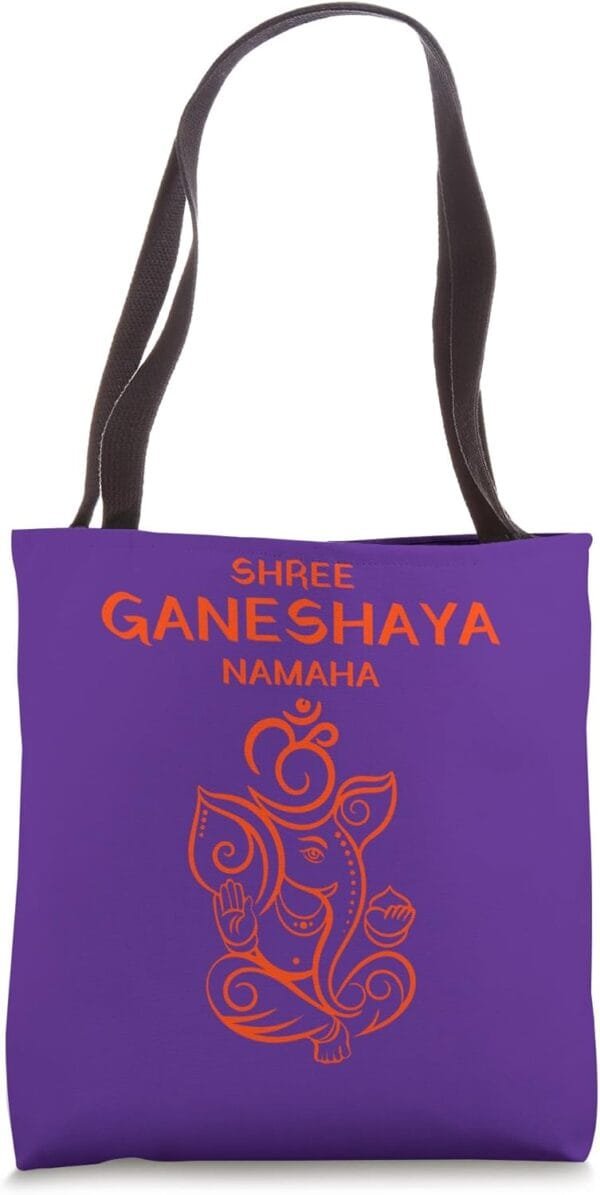 Ganapati, Ganesh, Shree Ganeshaya Namaha Om Ganeshotsav Puja Tote Bag (USA)