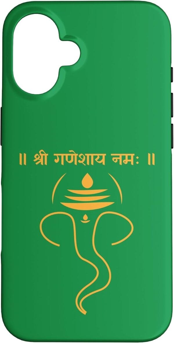 Ganapati, Ganesh, Shree Ganeshaya Namaha Sanskrit Puja iPhone Cases (UK)
