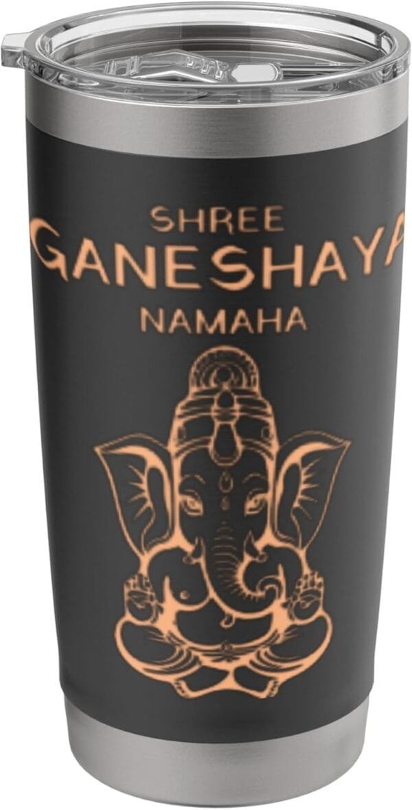 Ganapati, Ganesh, Shree Ganeshaya Namaha Ganeshotsav Puja TUMBLER (USA)