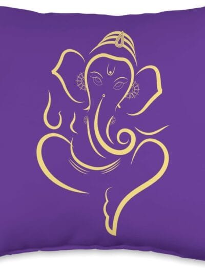 Ganapati, Ganesh, Ganeshotsav Puja Throw Pillow (USA)