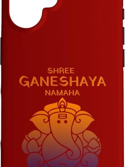 Ganapati, Ganesh, Shree Ganeshaya Namaha Ganeshotsav Puja iPhone Cases (France)