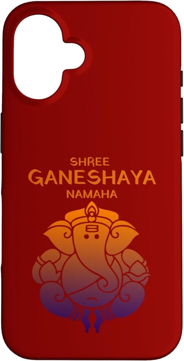 Ganapati, Ganesh, Shree Ganeshaya Namaha Ganeshotsav Puja iPhone Cases (UK)