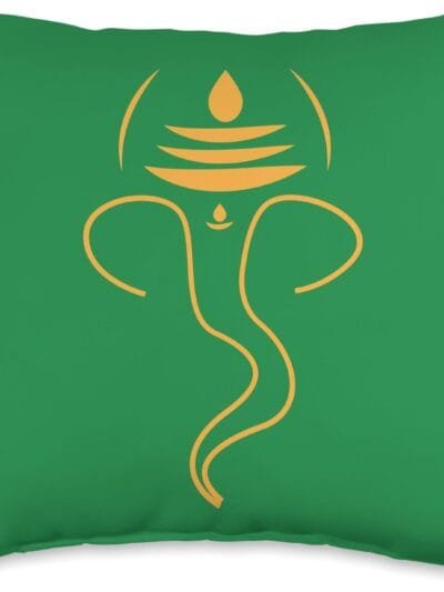 Ganapati, Ganesh, Ganeshotsav Puja Throw Pillow (USA)