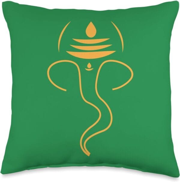 Ganapati, Ganesh, Ganeshotsav Puja Throw Pillow (USA)