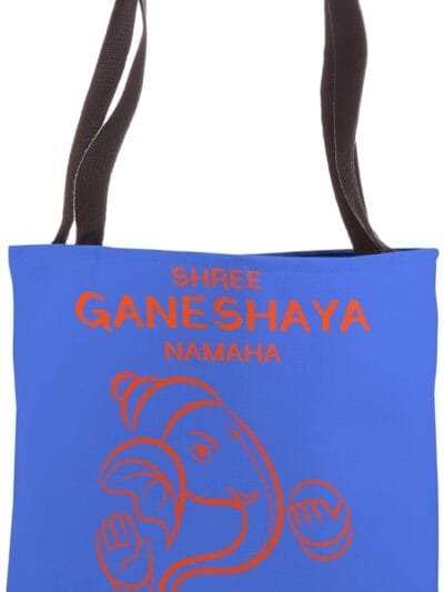 Ganapati, Ganesh, Shree Ganeshaya Namaha Ganeshotsav Puja Tote Bag (USA)