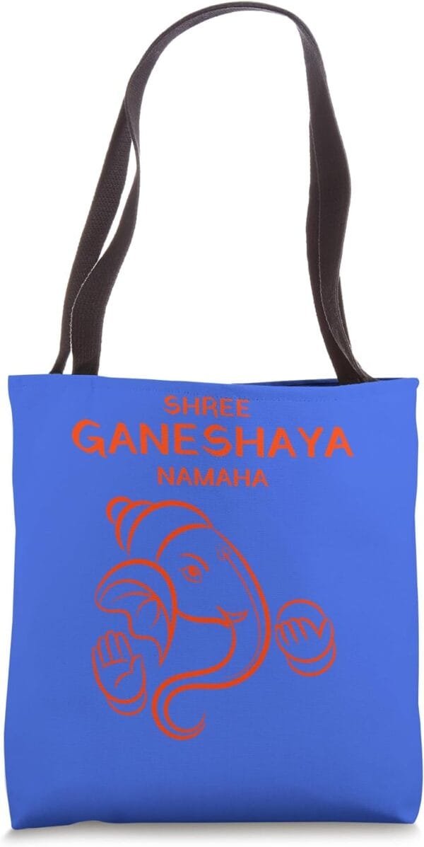 Ganapati, Ganesh, Shree Ganeshaya Namaha Ganeshotsav Puja Tote Bag (USA)