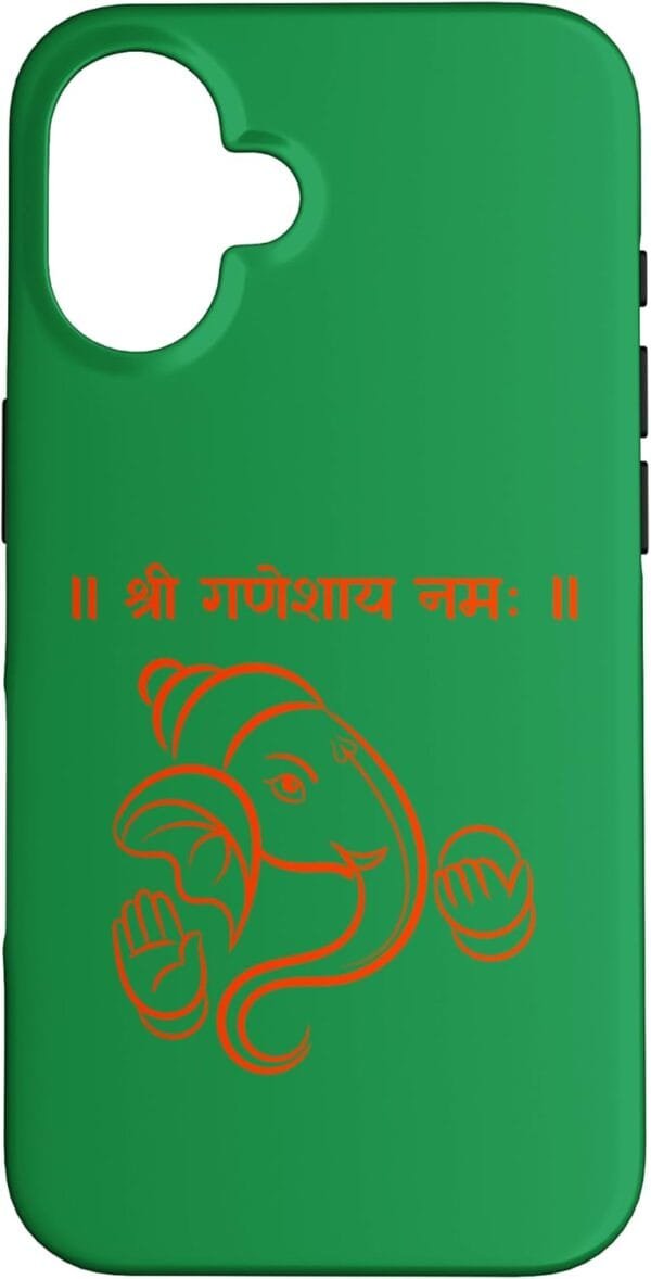 Ganapati, Ganesh, Shree Ganeshaya Namaha Sanskrit Puja iPhone Cases (USA)