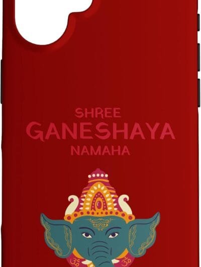 Ganapati, Ganesh, Shree Ganeshaya Namaha Ganeshotsav Puja iPhone Cases (Italy)