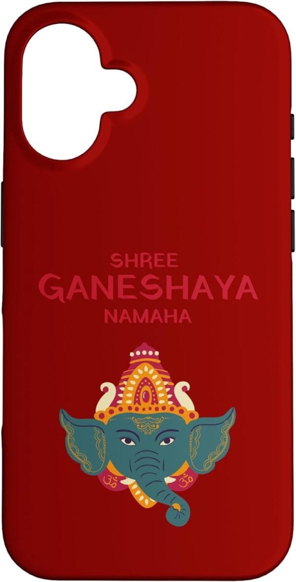 Ganapati, Ganesh, Shree Ganeshaya Namaha Ganeshotsav Puja iPhone Cases (Italy)