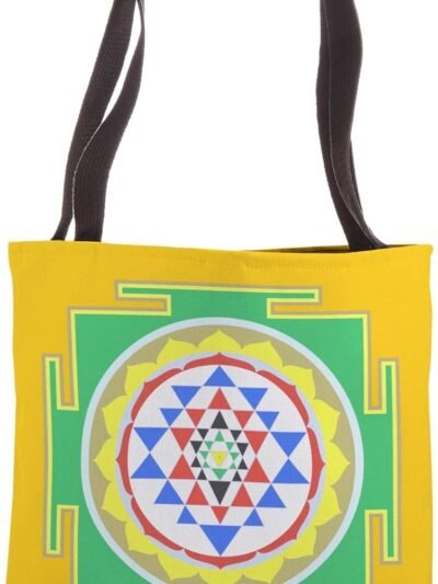 Indian Hindu Wedding Gift for Indians Sri Yantra Diagram Tote Bag (USA)