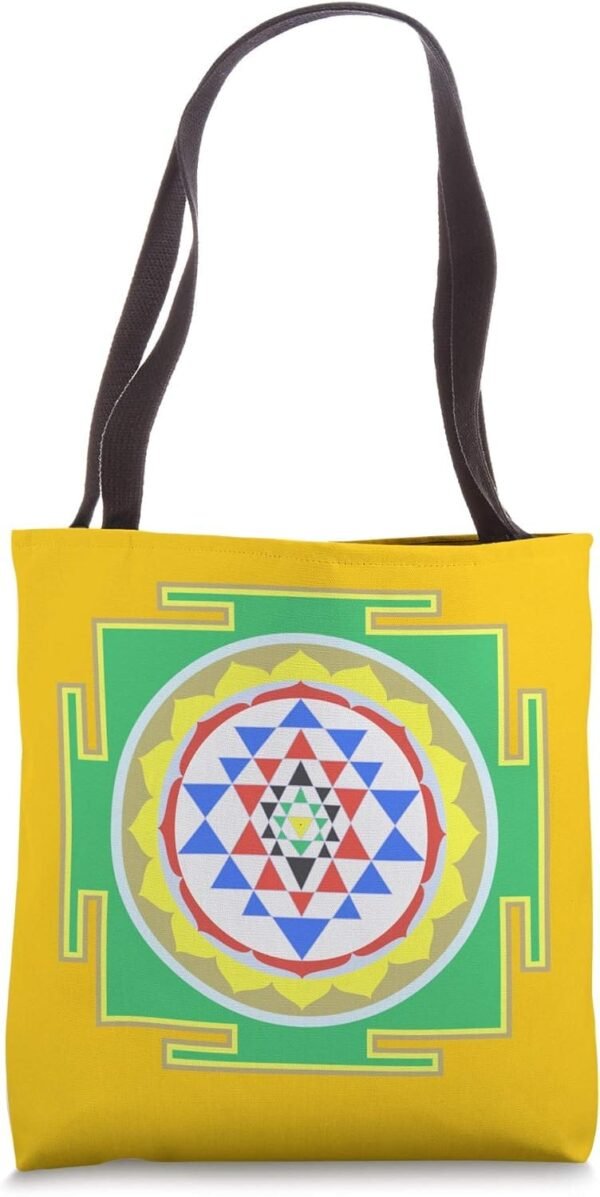 Indian Hindu Wedding Gift for Indians Sri Yantra Diagram Tote Bag (USA)