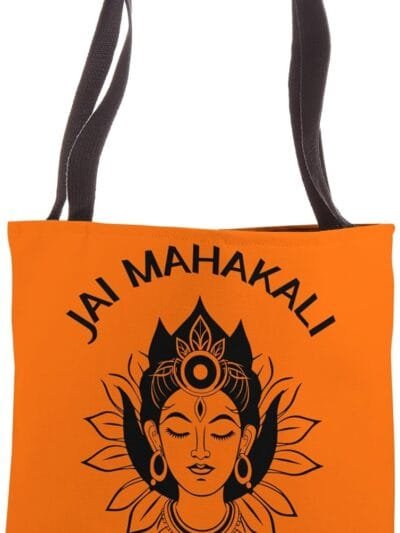 Kali Mata, Navratri Hindu Goddess Face Jai Mahakali Pooja Tote Bag (USA)