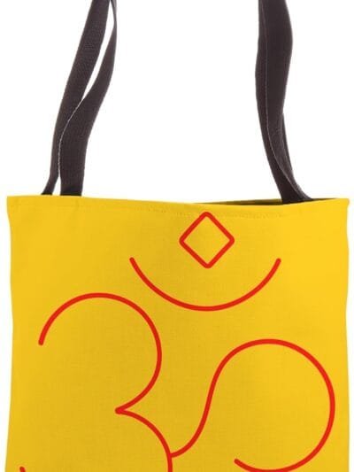 Hinduism Om, Sacred Pooja Hindu Temple Tote Bag (USA)