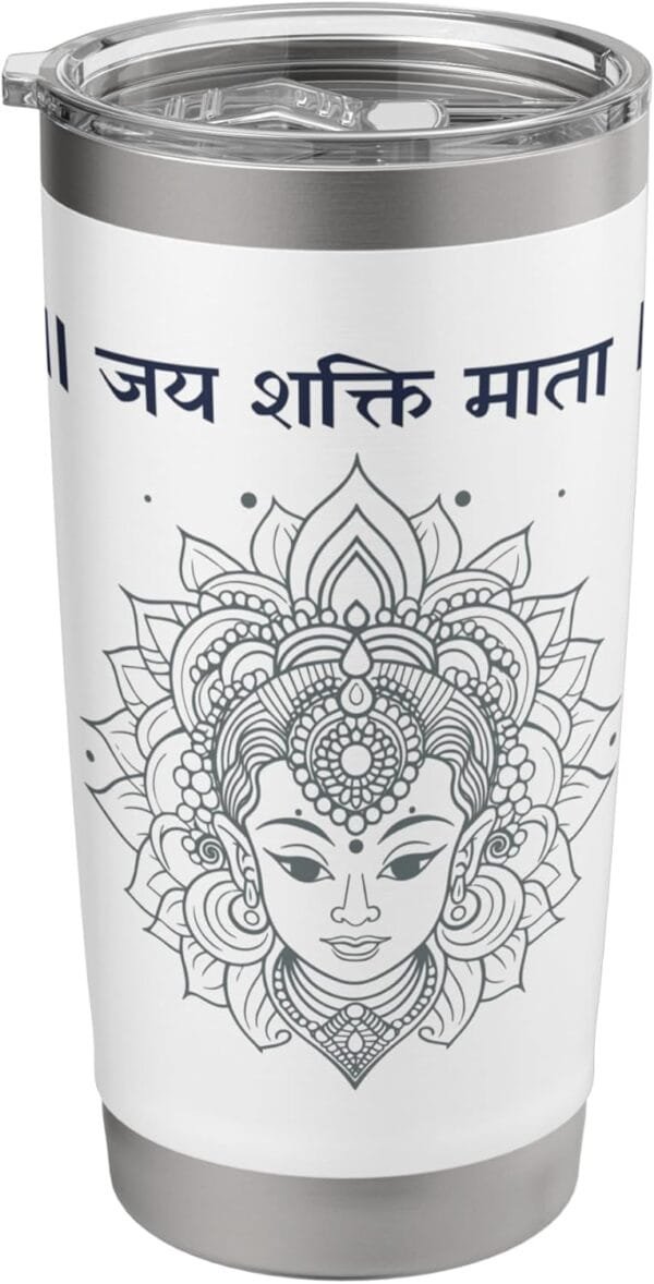 Shakti Mata, Navratri Hindu Goddess Jai Shakti Mata Hindi TUMBLER (USA)