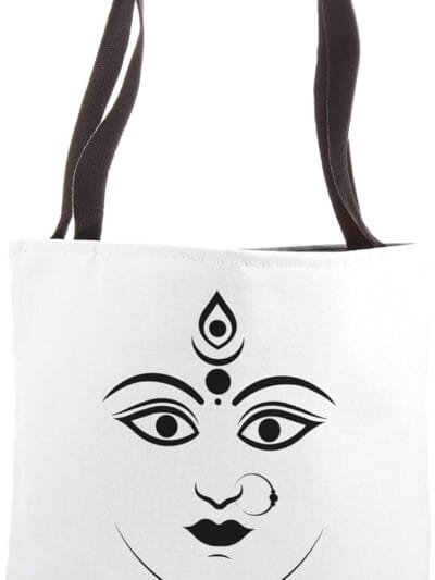 Durga Mata, Navratri Indian Goddess Face Pooja Tote Bag (USA)